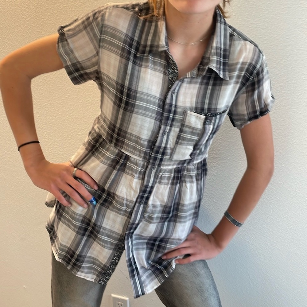 Free people blouse with pockets